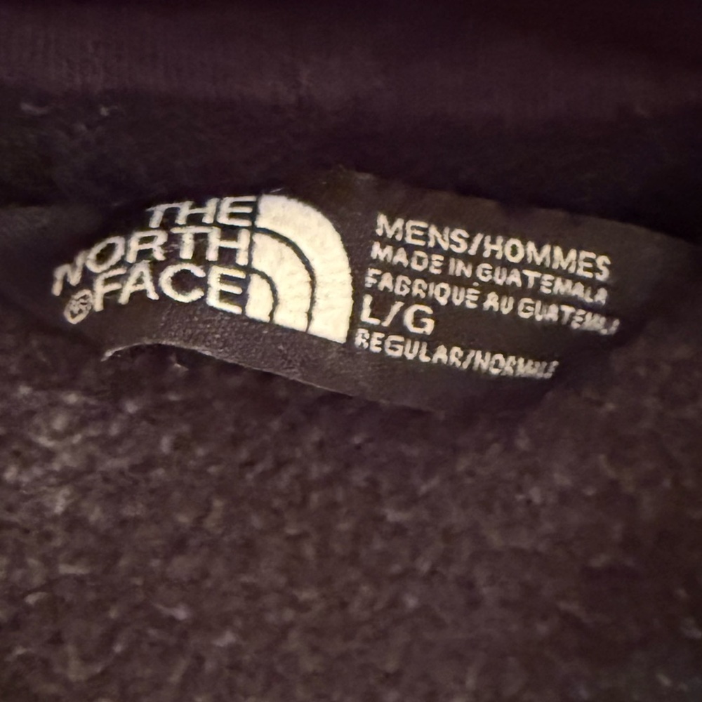 The North Face Gray Hoodie Zip Front LARGE - Picture 4 of 6